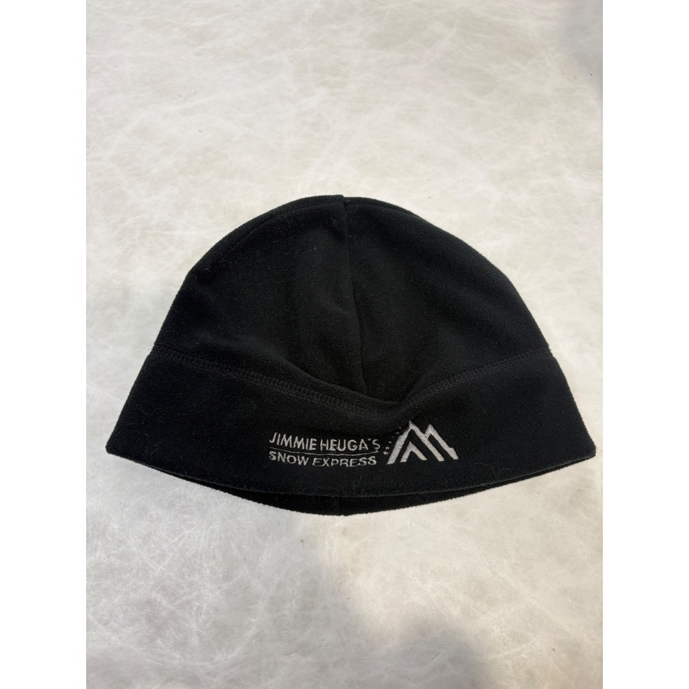 Turtle Fur Vintage Jimmie Heuga Snow‎ Express Fleece Beanie Hat Black USA Made